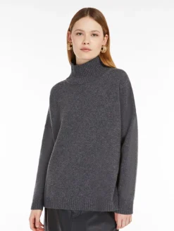 Wool high-neck sweater
