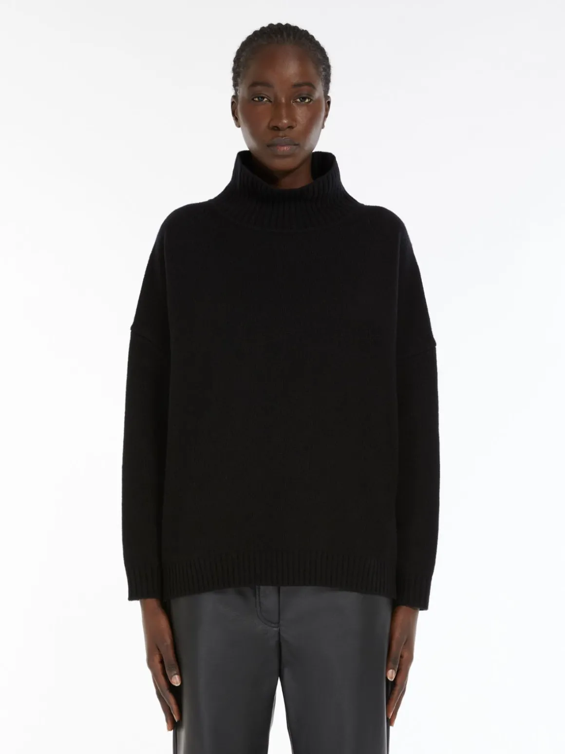 Wool high-neck sweater