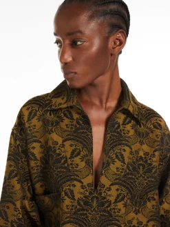 Wool jacquard shirt