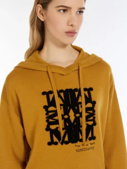 Wool knit sweatshirt