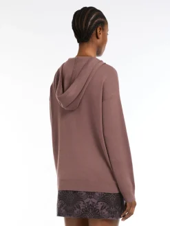 Wool knit sweatshirt