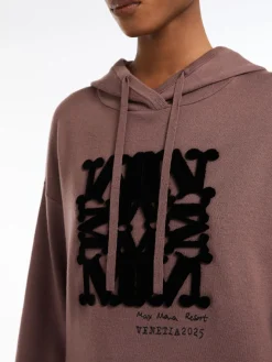 Wool knit sweatshirt