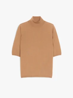 Wool knit turtleneck jumper