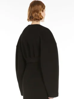 Wool micro bomber jacket