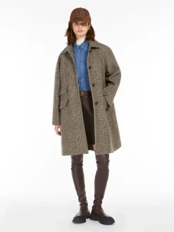 Wool midi coat