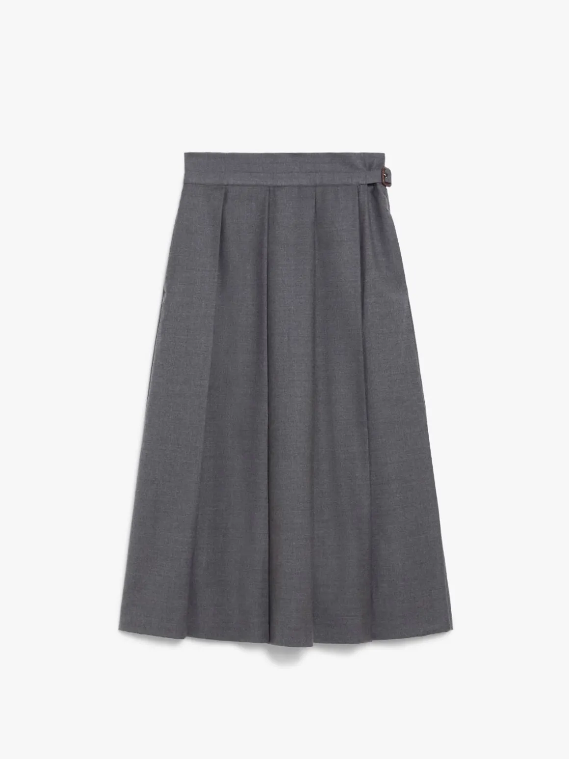 Wool pleated skirt