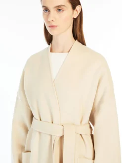 Wool robe coat