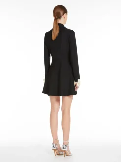 Wool shirt dress