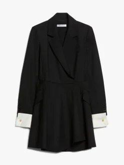 Wool shirt dress