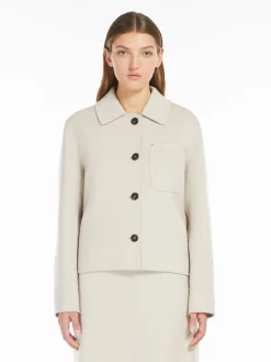 Wool shirt jacket