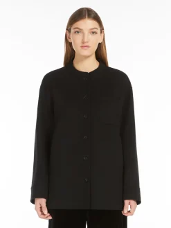 Wool shirt jacket