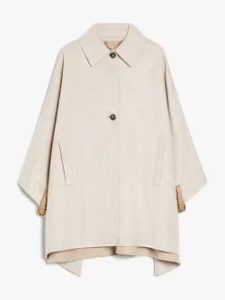 Wool, silk and cashmere cape
