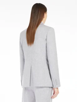Wool single-breasted jacket