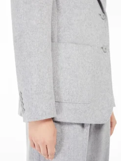 Wool single-breasted jacket