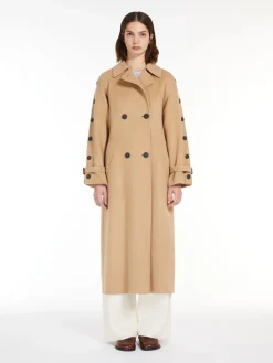 Wool trench coat