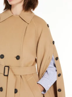 Wool trench coat
