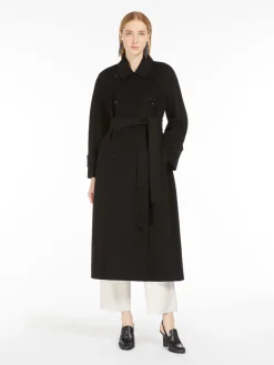 Wool trench coat