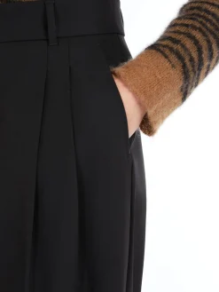 Wool twill trousers