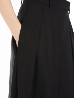 Wool wide-leg trousers