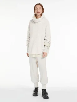 Wool-blend maxi jumper