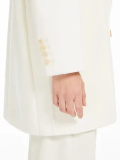 Wool/cashmere beaver cloth coat