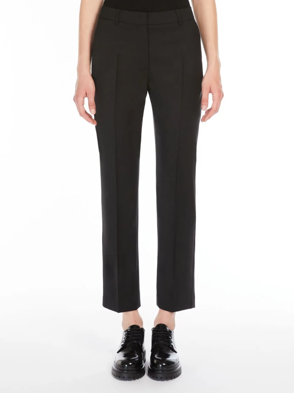 Woollen cloth cigarette trousers