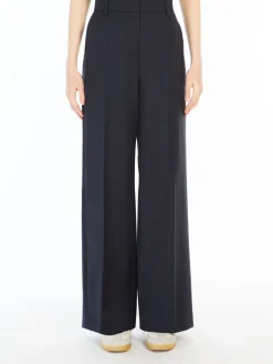 Woollen cloth palazzo trousers