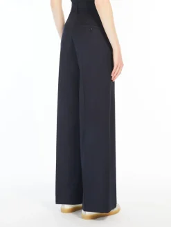 Woollen cloth palazzo trousers