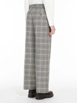 Woollen cloth palazzo trousers